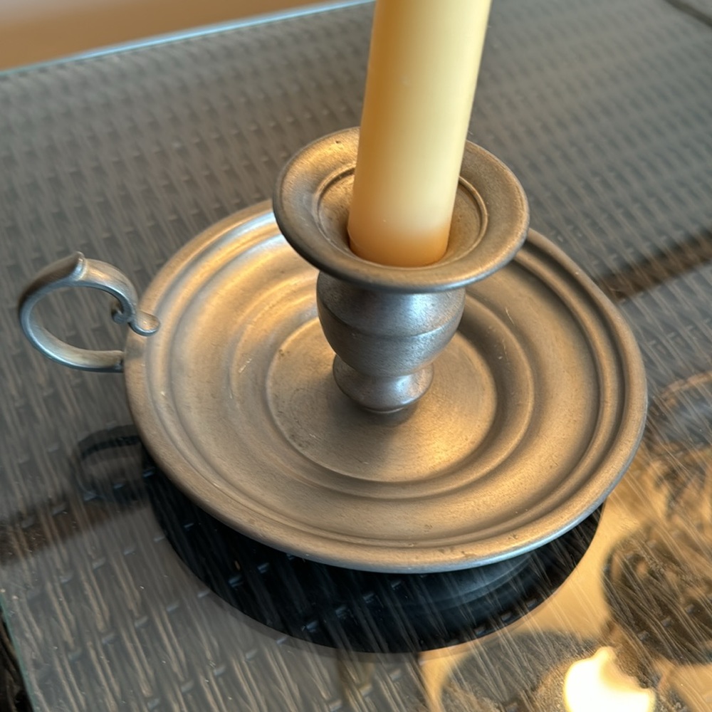 Pewter Candle Holder - Picture 3 of 4